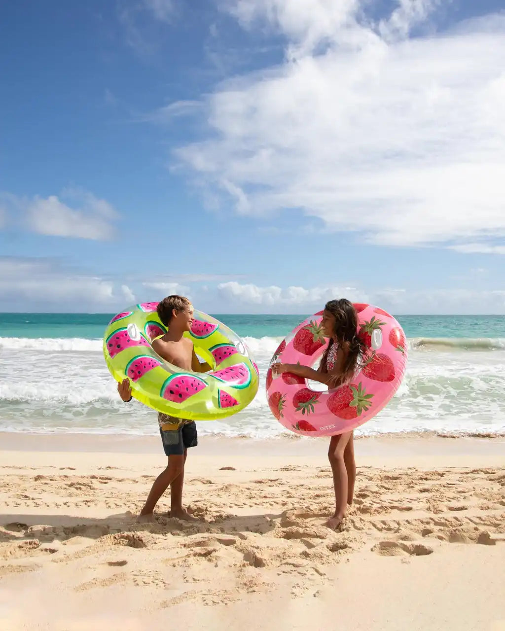 Tropical Fruit Inflatable Swim Tubes - Assortment