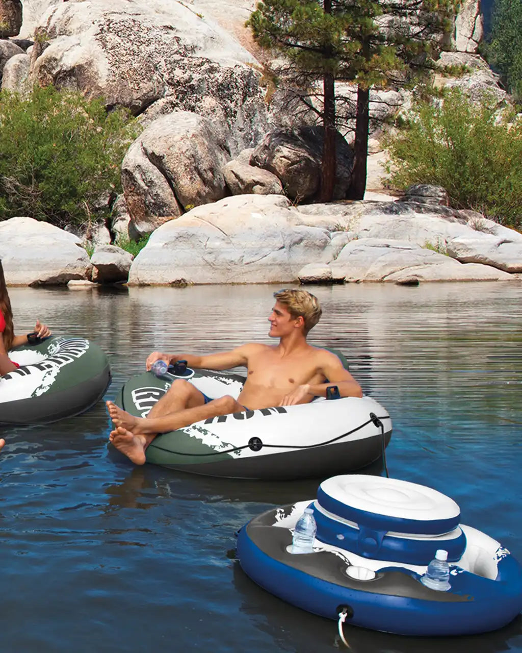 River Run® 1 Inflatable Floating Lake Tube - Green